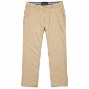 Nickel & Iron Chino Pants Mens 34x29 Beige Khaki Flat Front Straight Leg